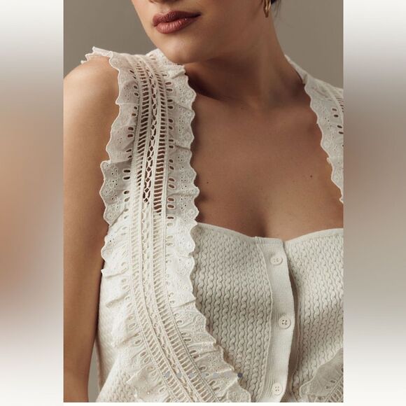 Pilcro Crafted Bib Sweater Tank - Picture 7 of 7